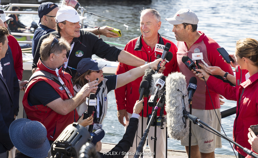 Line Honours winner Mark Richards (Skipper WILD OATS XI)