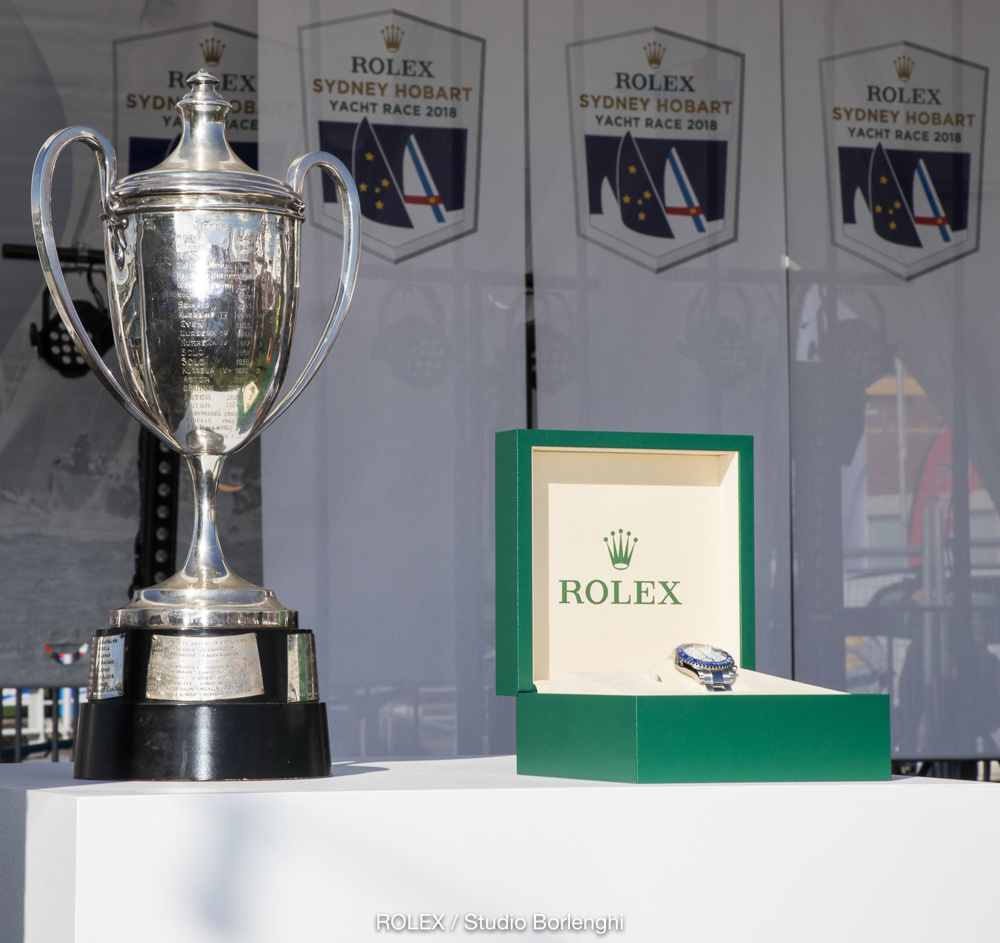 Line Honours winner Trophy and Rolex timepiece