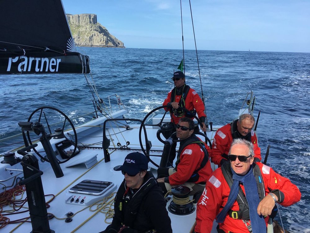 Naval Group - passing Tasman Island and into Storm Bay