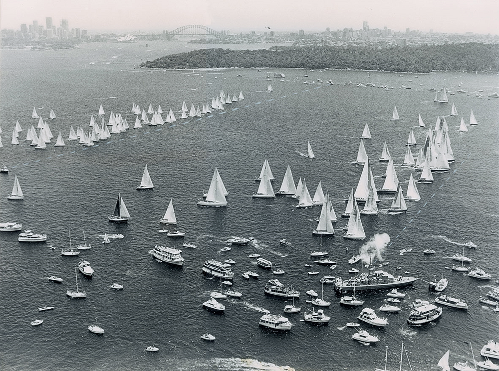 Start of the 1986 AWA Sydney Hobart Yacht Race