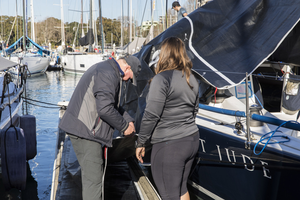 Preparations on Noel Cornish's St Jude