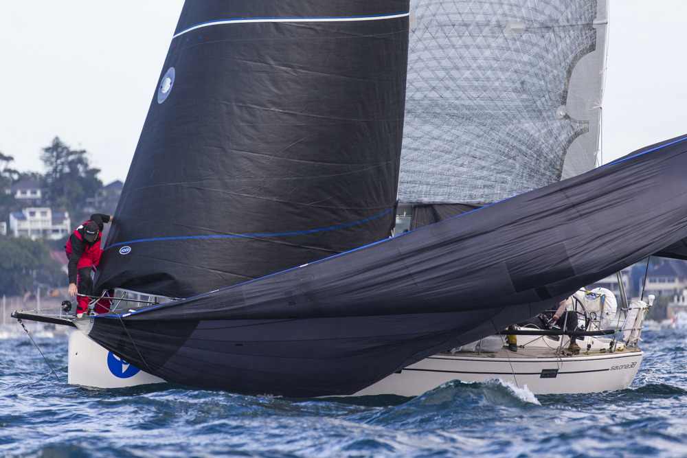 Spinnaker drop on Sticky