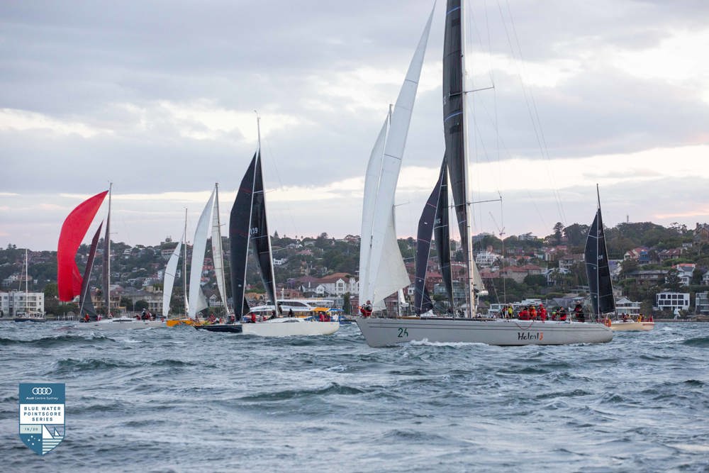 Helsal 3, Jaffa, Komatsu Azzurro and Quetzalcoatl soon after the start.