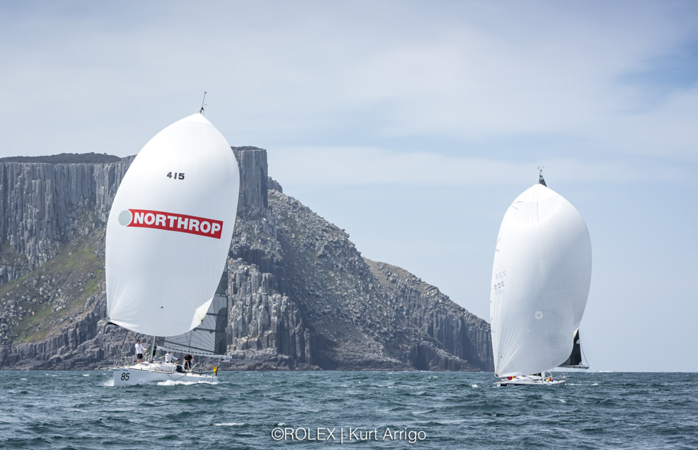 ARCH RIVAL, Sail No: 415, Bow No: 85, Owner: Steve Connors, Skipper: Felicity Nelson / Alex Seja, Design: Jones 40, Club: DSC
SECRETMENSBUSINESS 1, Sail No: 8300, Bow No: 138, Owner: David De Coster, Skipper: David De Coster, Design: Murray Burns Dovell 42, Club: CYCA