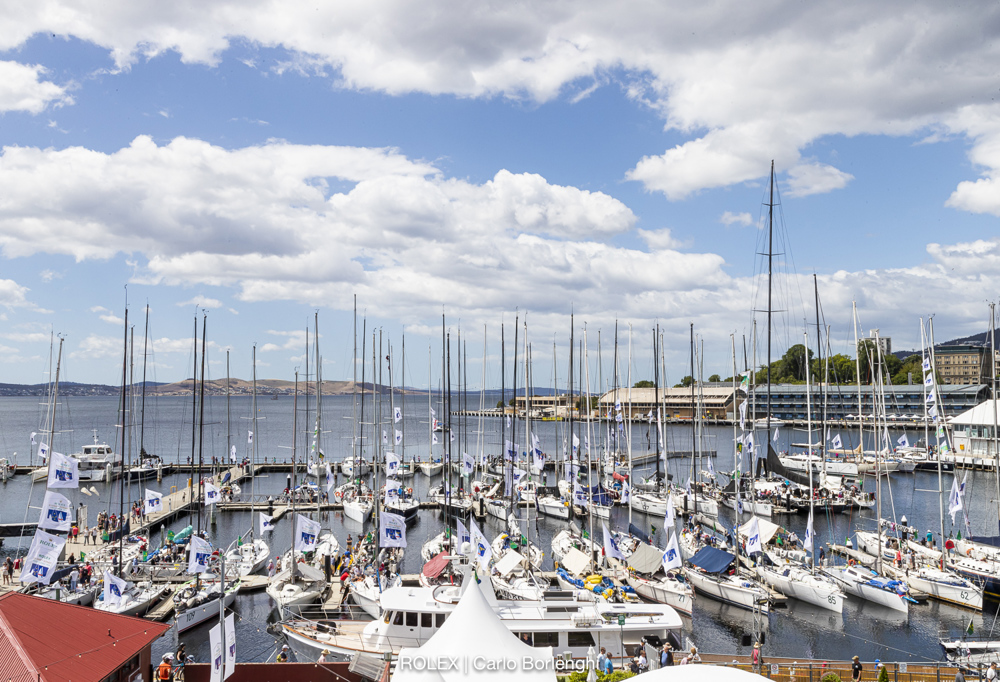 Dockside ambiance in Hobart