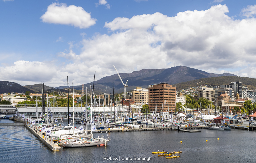 Dockside ambiance in Hobart