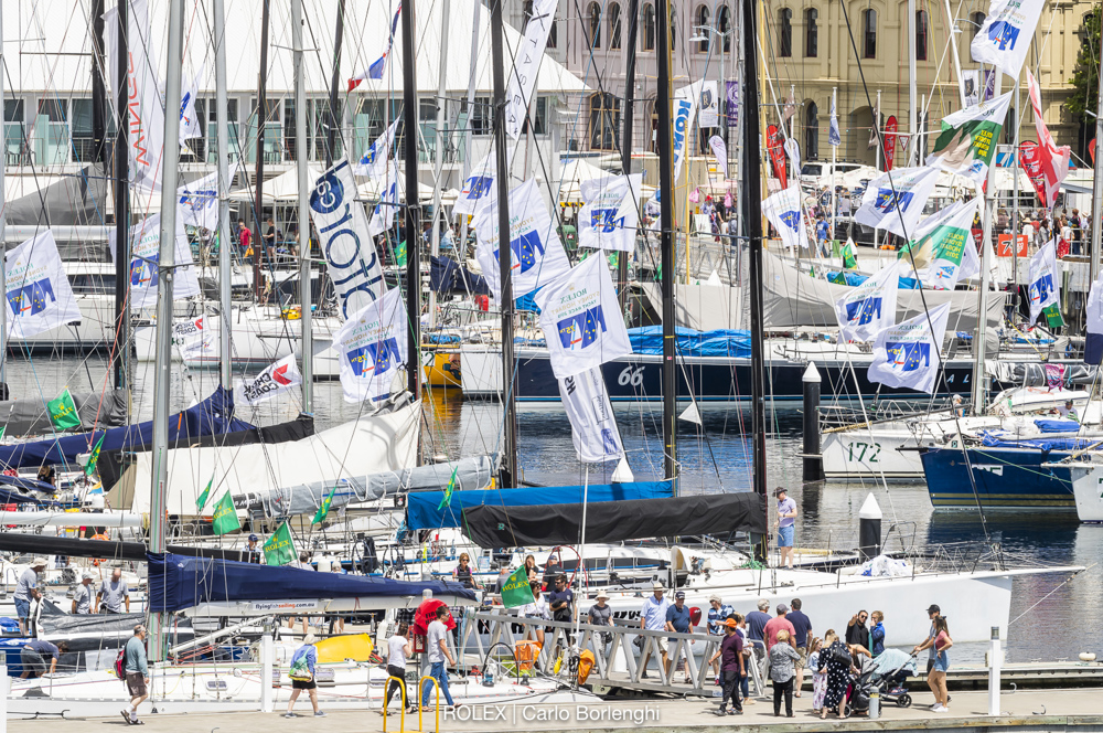 Dockside ambiance in Hobart