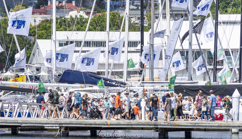 Dockside ambiance in Hobart