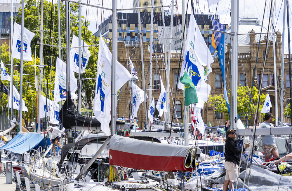 Dockside ambiance in Hobart