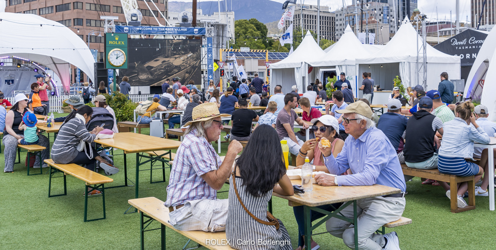 Dockside ambiance in Hobart