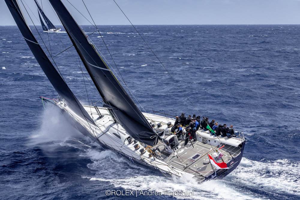 BLACK JACK, Sail No: 525100, Owner: Peter Harburg, Skipper: Mark Bradford, Design: Reichel/Pugh 100