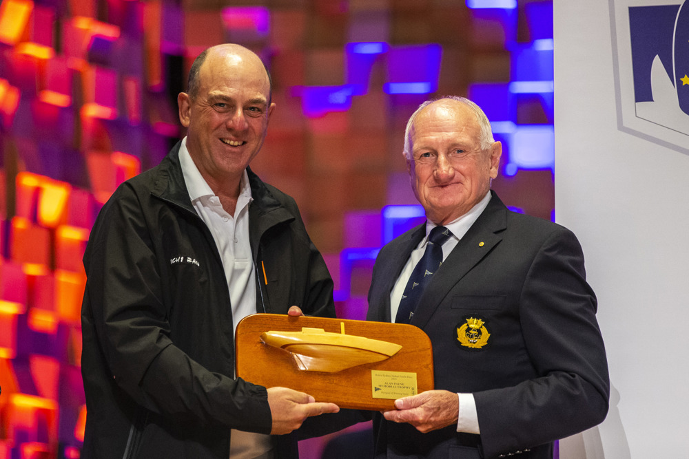 Official Trophy Presentation - Botin, Alan Payne Memorial Trophy, Designer of Winning Yacht (collected by Matt Allen)