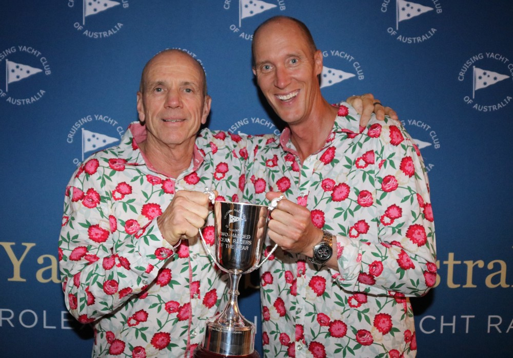 Two-Handed Ocean Racers of the Year, Jules Hall and Jan Scholten.