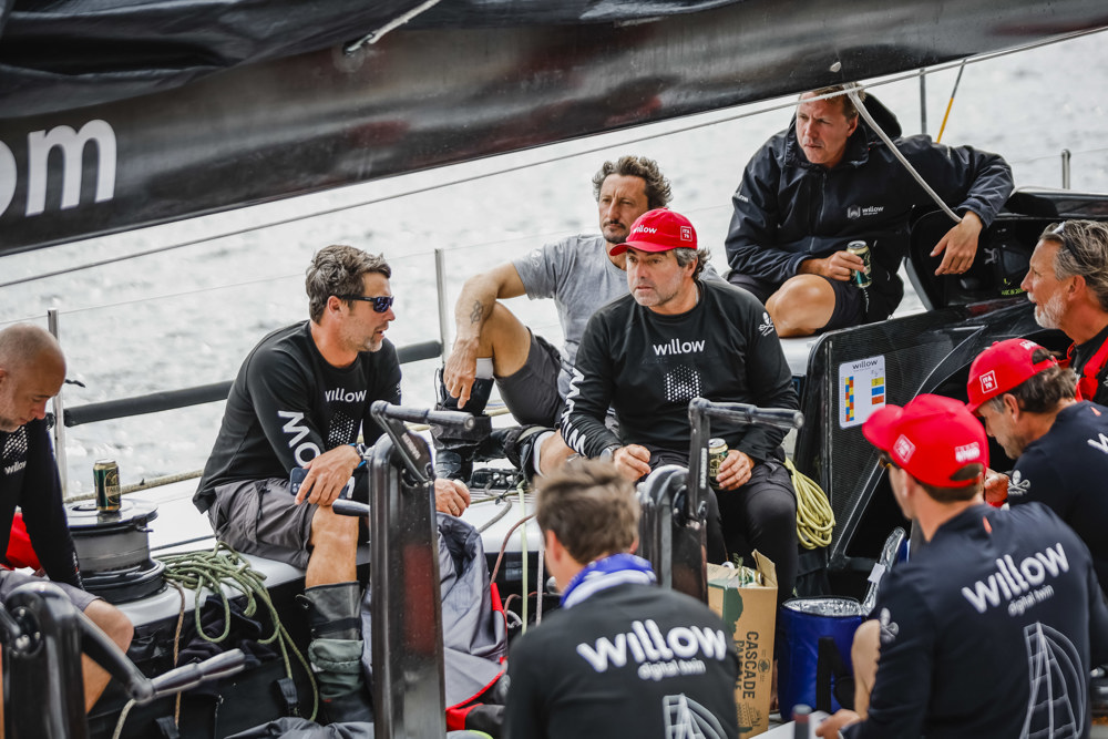 The Willow crew relaxing after finishing