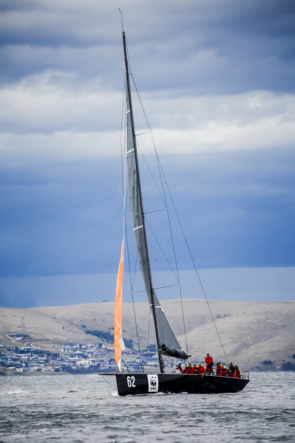 WHISPER, Sail No: AUS-13, Owner/Skipper: David Griffith, State: NSW, Design: JV 62, LOA: 18.9