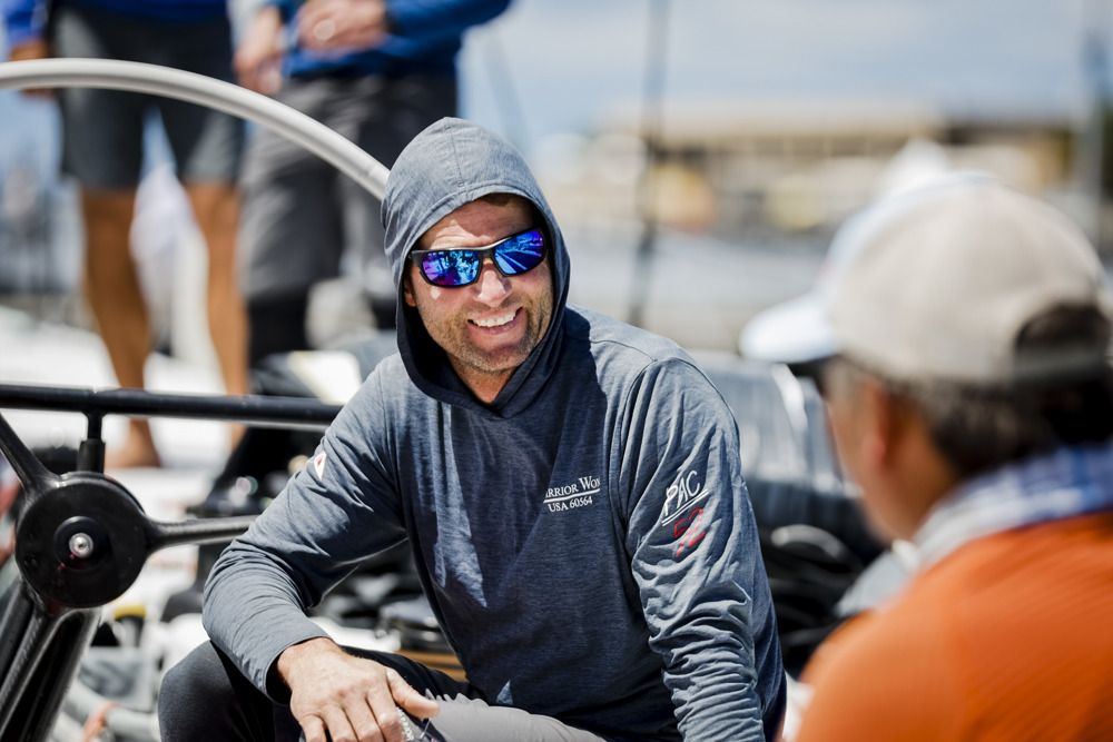 On board Warrior Won at the dock