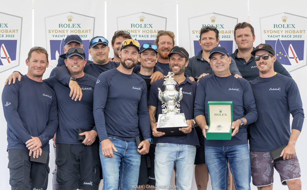 Dock Awards Ceremony - Overall winner.
Celestial crew with Sam Haynes (Owner of Celestial)