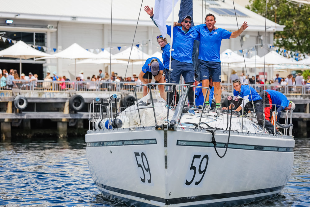 Reve arrives in Hobart, and the crew are pretty happy about it.