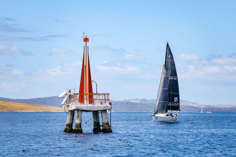 Blue Planet approaching John Garrow Shoal