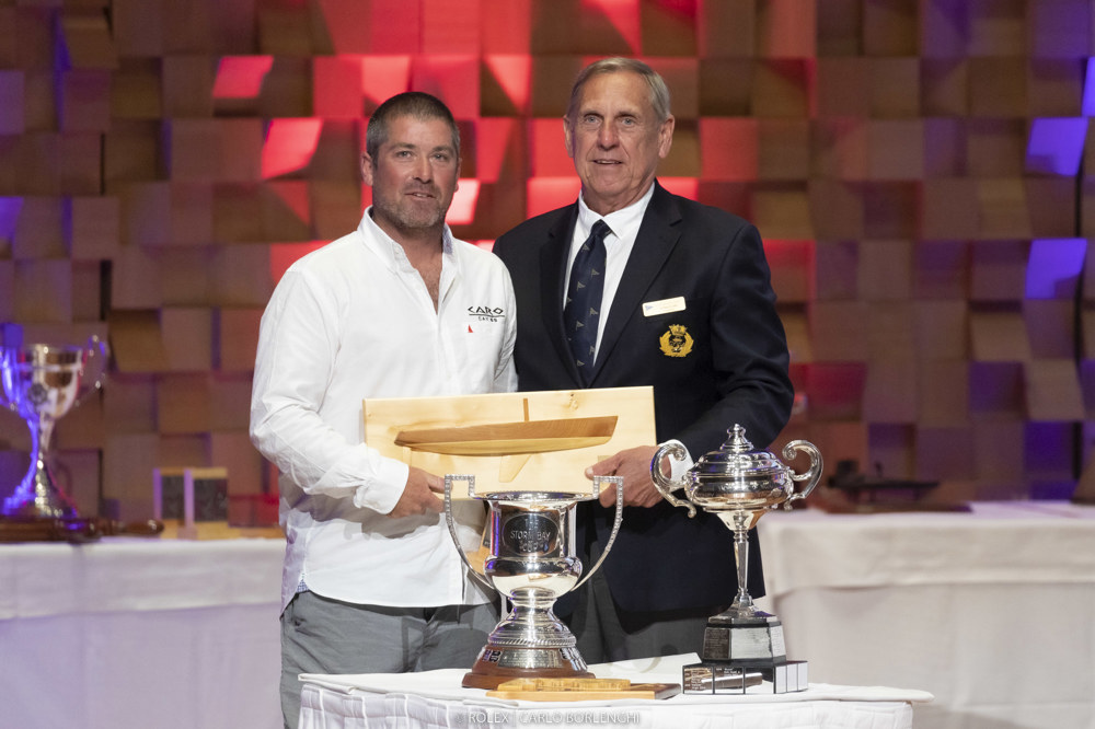 Caro was the first yacht under 18.5m LOA across the finish line, winning the Apollo Trophy and half model.