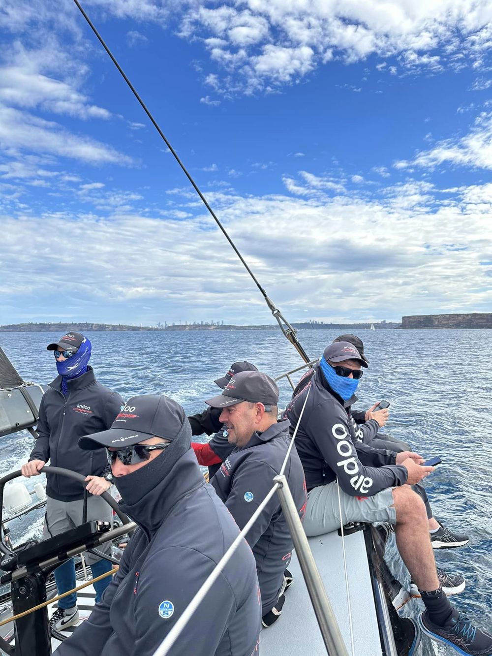 On board Andoo Comanche on day 1