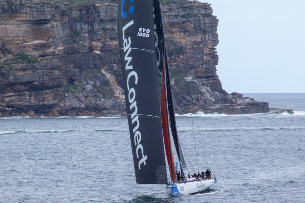 Cabbage Tree Island Race 2023 - LawConnect coming throgh the heads