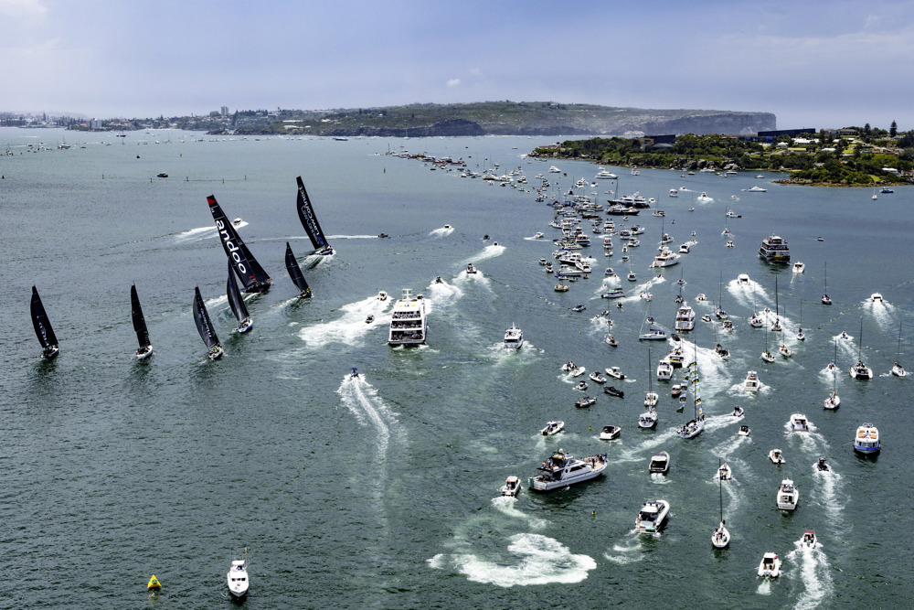 Start of the 2023 Rolex Sydney Hobart yacht race