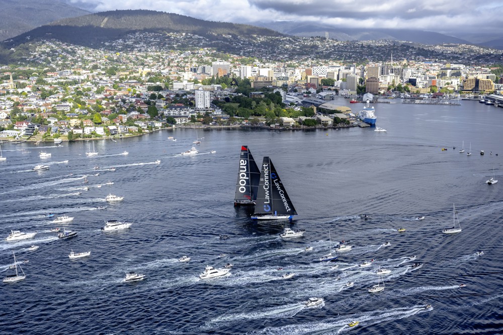 Finish line - LawConnect inching ahead of Andoo Comanche