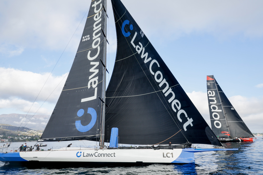 LawConnect and Andoo Comanche head to the finish of the 2023 RSHYR