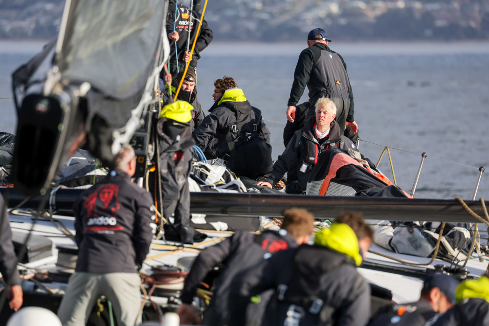 On board Andoo Comanche in River Derwent, whilst in the lead