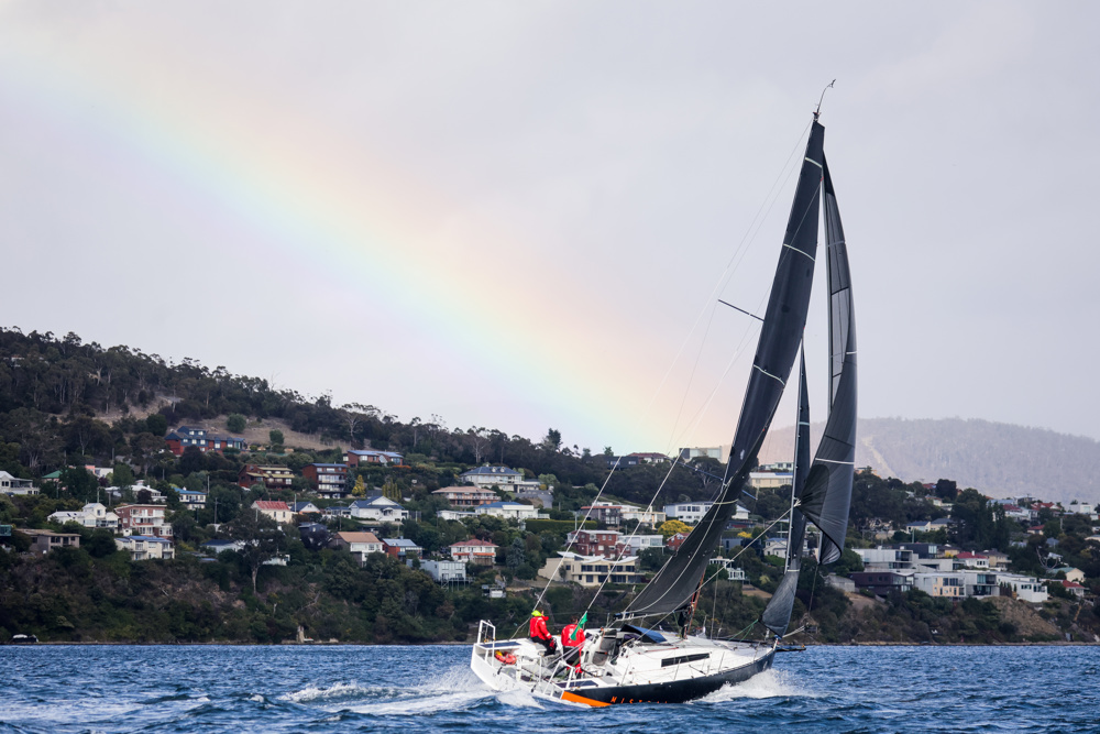 Mistral approaching the finish in River Derwent