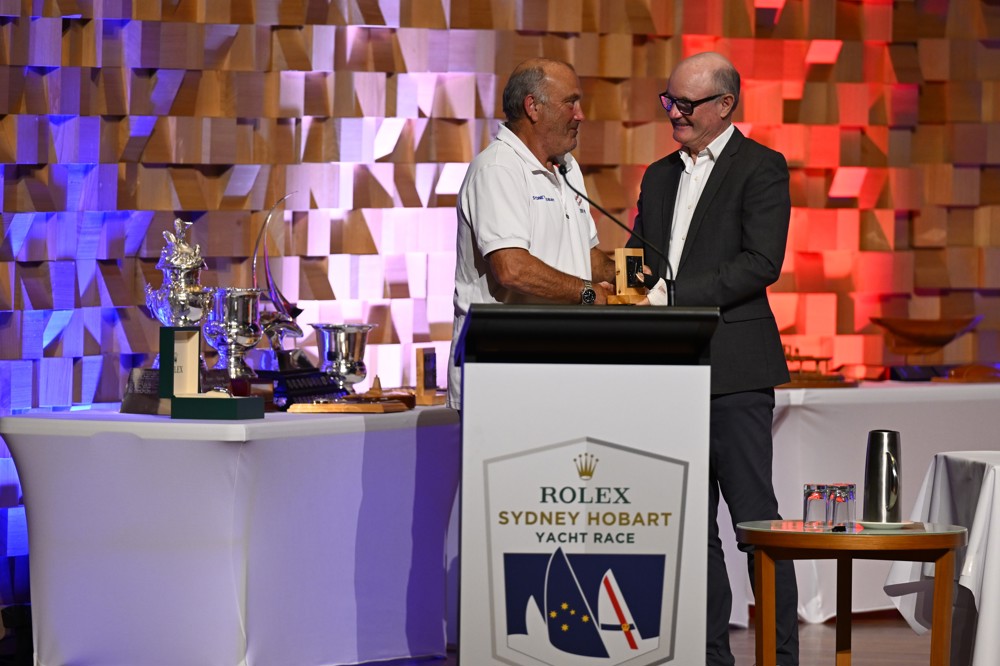 Midnight Rambler, 3rd IRC Division 4 - presented to owner Ed Psaltis by Councillor John Kelly