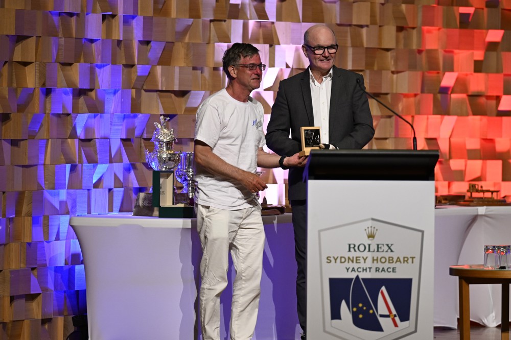 Atomic Blond, 2nd IRC Division 3 - presented to owner Simon Torvaldsen by Councillor John Kelly