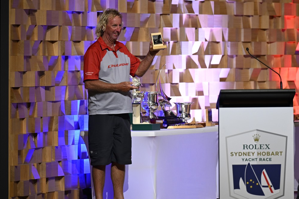 Chutxpah, 3rd IRC Division 2 - presented to owner Bruce Taylor.