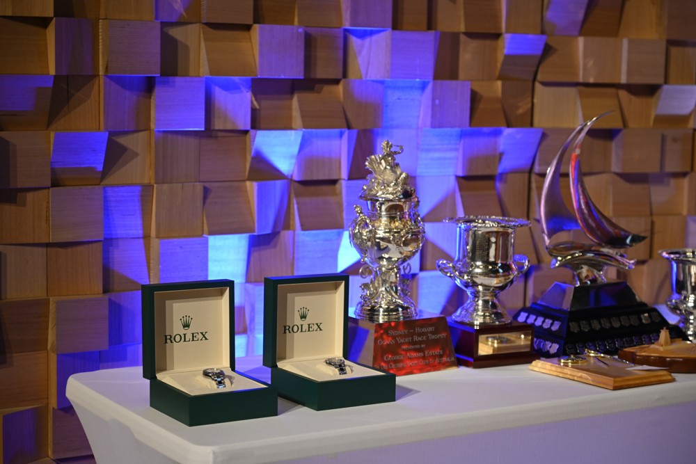 Rolex Yacht-Master Timepieces for Overall Winner and Line Honours boat, together with the Tattersall  Cup awarded to the Overall Winner
