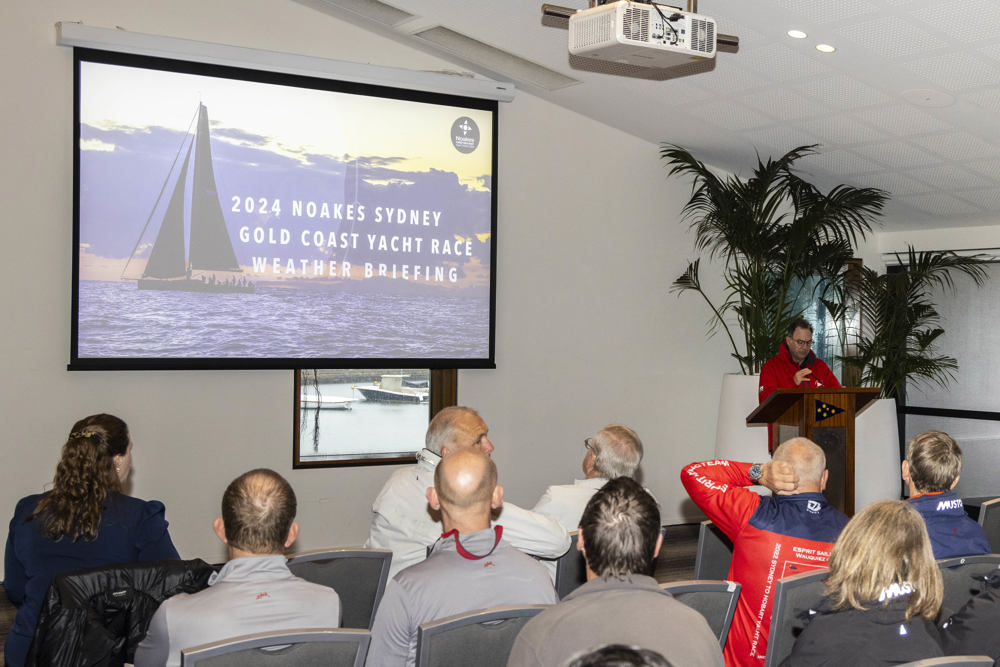 Noakes Sydney Gold Coast Yacht Race - weather briefing.