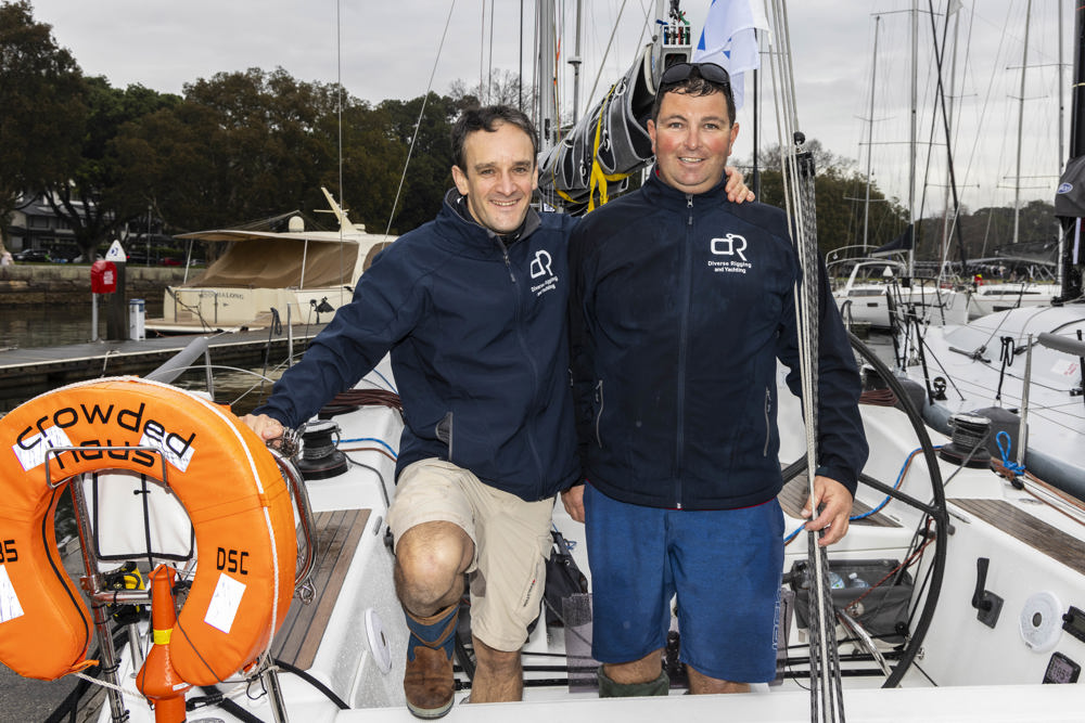 Noakes Sydney Gold Coast Yacht Race 2024 - Foucauld Dalle and Jason Neuhaus of Crowded Haus.
