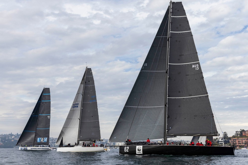 Noakes Sydney Gold Coast Yacht Race 2024 - Whisper, Koa and URM Group.