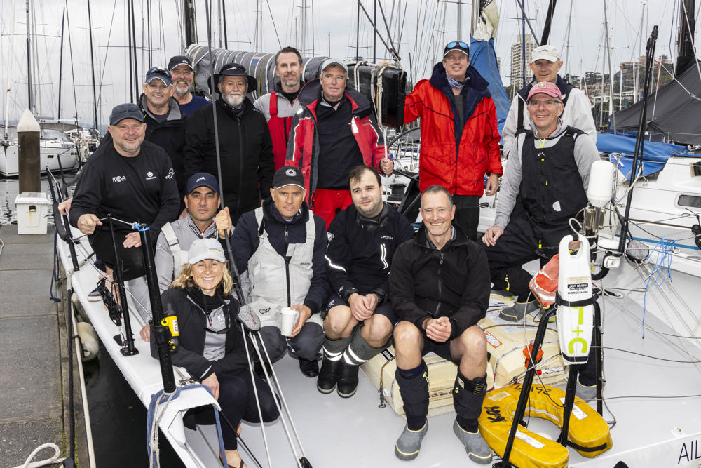 Noakes Sydney Gold Coast Yacht Race 2024 - the crew of Koa.