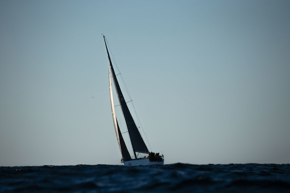 Pretty Woman approaching the finish ealy on day 3.