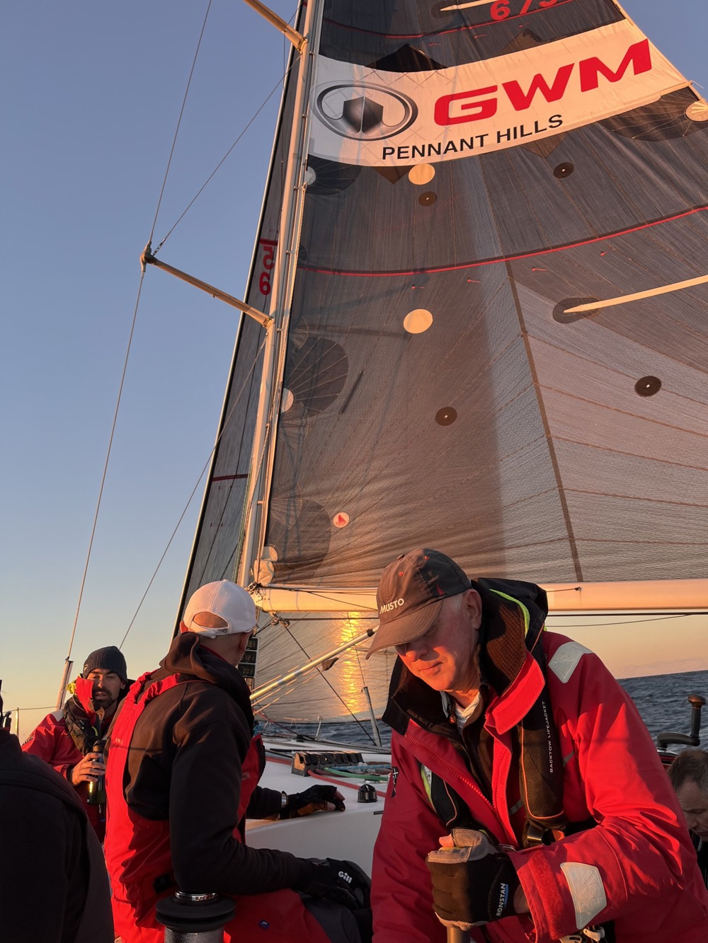 Ian Creak's Beneteau 47.7 GWM Pennant Hills shortly before sunset on day 2