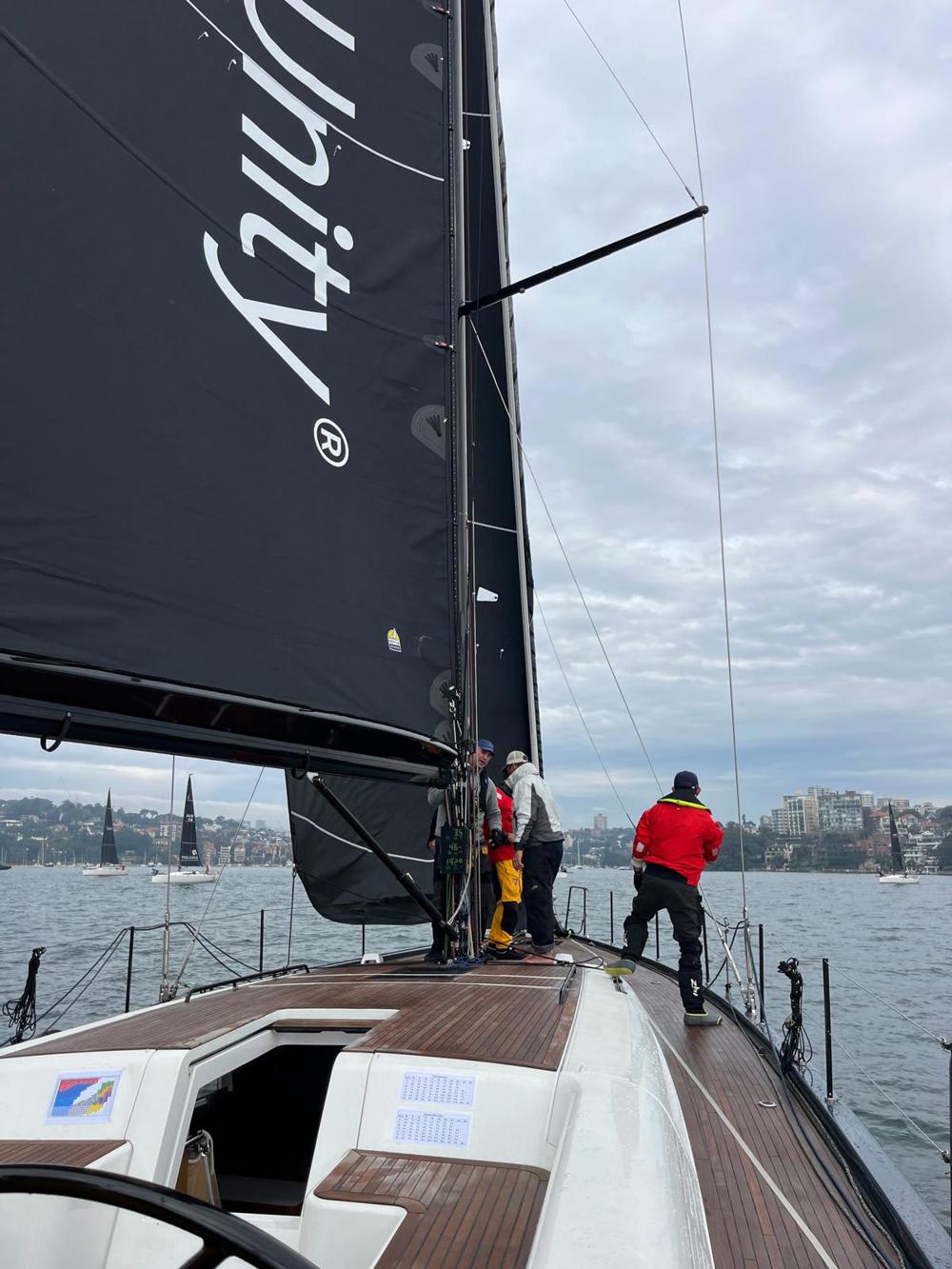 Beneteau First 53 Odin preparing for the start