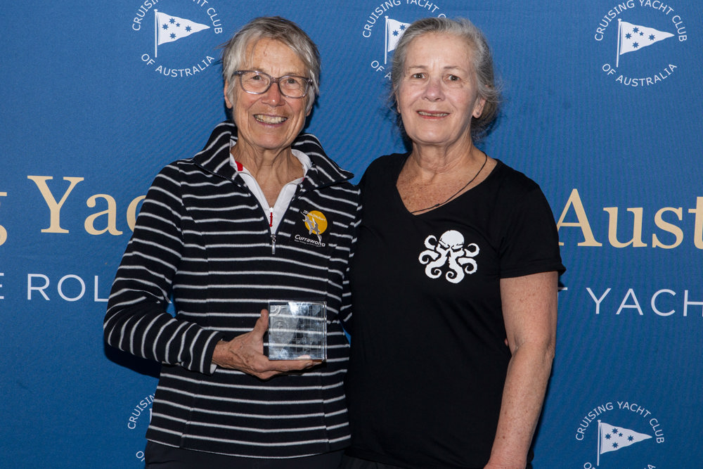 2024 Noakes Sydney Gold Coast Yacht Race Prizegiving - Currawong, 1st Double Handed PHS.    Image: Ashley Dart