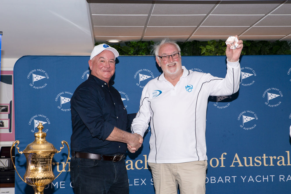 2024 Noakes Sydney Gold Coast Yacht Race Prizegiving - Cyan Moon, 3rd PHS.    Image: Ashley Dart