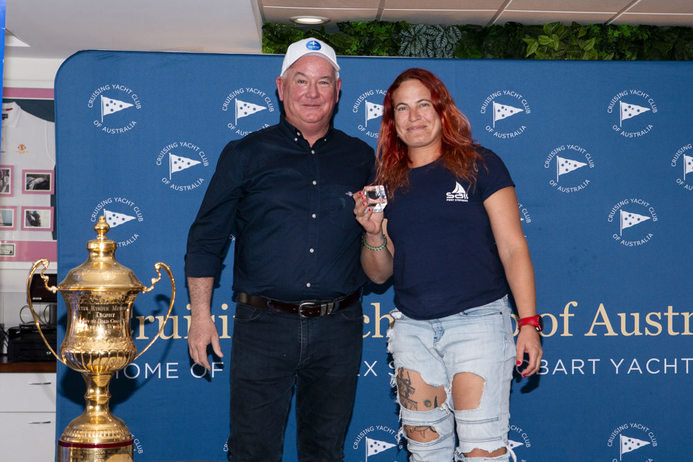 2024 Noakes Sydney Gold Coast Yacht Race Prizegiving - Minerva, 3rd IRC Div 1.    Image: Ashley Dart