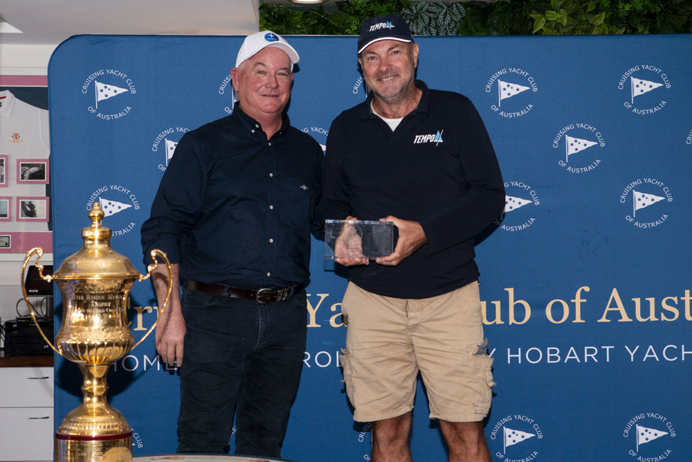 2024 Noakes Sydney Gold Coast Yacht Race Prizegiving - Tempo, 3rd IRC Overall, 1st IRC Dov 0.    Image: Ashley Dart