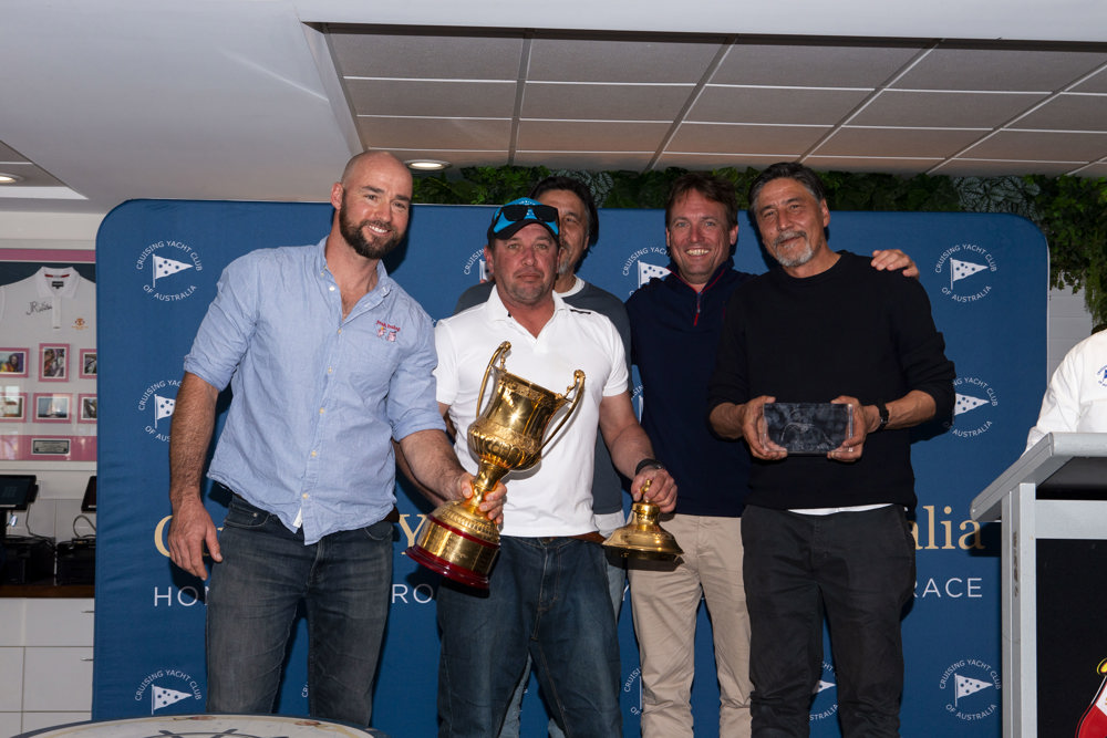 2024 Noakes Sydney Gold Coast Yacht Race Prizegiving - Voltstar Yeah Baby, Overall Winner (Peter Rysdyk Memorial Trophy), 1st IRC Div 1.    Image: Ashley Dart