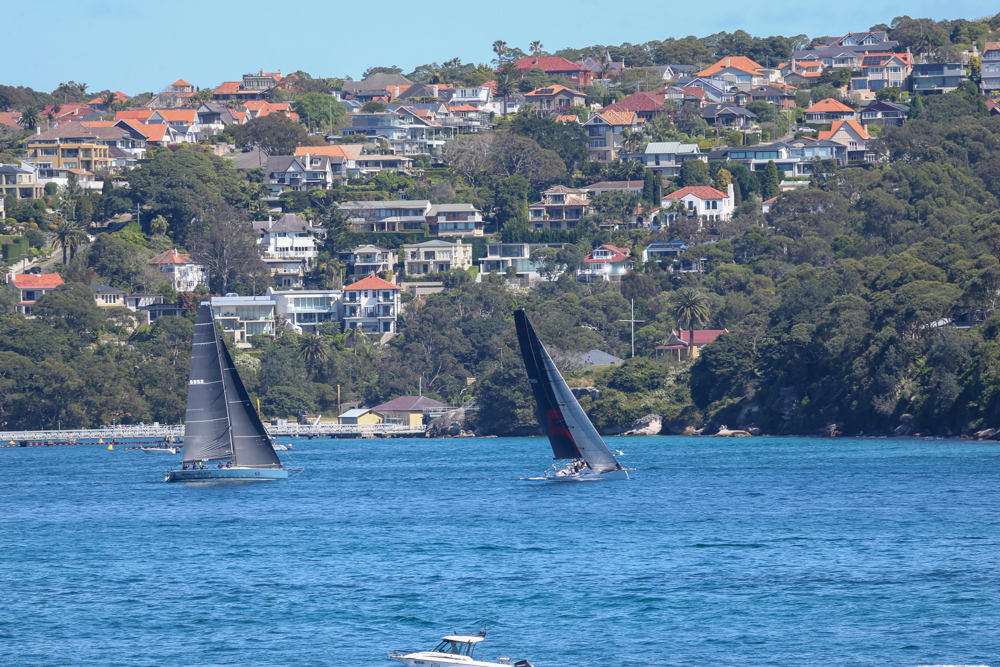 2024 Flinders Islet Race start - Koa leading Smuggler.    Image: David Hislop