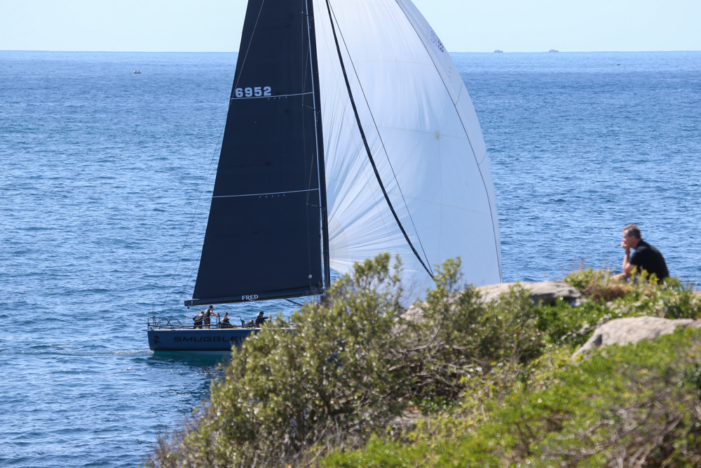 2024 Flinders Islet Race start - Smuggler after turning South towards Flinders Islet.   Image: David Hislop