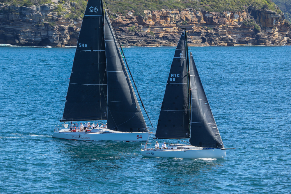 2024 Flinders Islet Race start - Jupiter and Pretty Woman.   Image: David Hislop